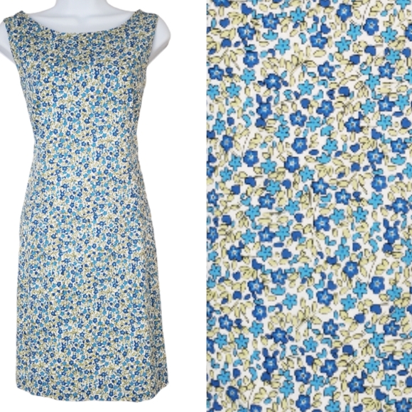 Petite Sophisticate Dresses & Skirts - NWOT Petite Sophisticate blue & white floral A-line cotton dress Womens 12